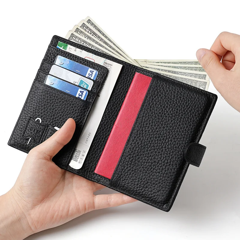 西洋-rfid-ブロッキング牛革多機能メンズ財布大容量パスポートホーダーバッグ小銭入れ女性用
