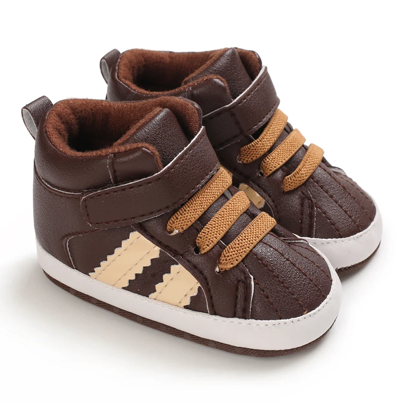 Braune Mode Babys chuhe Freizeit schuhe Jungen und Mädchen Soft Bottom Taufe Schuhe Turnschuhe Neuling Komfort erste Wanderschuhe