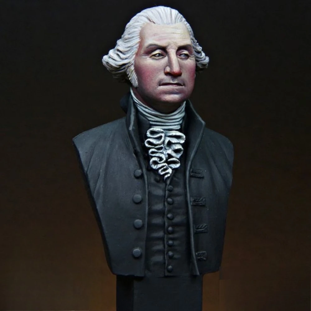 1/12 George Washington Historical Figures Resin Bust Model 3D Printing Unassembled Unpainted Self-assembly Craft