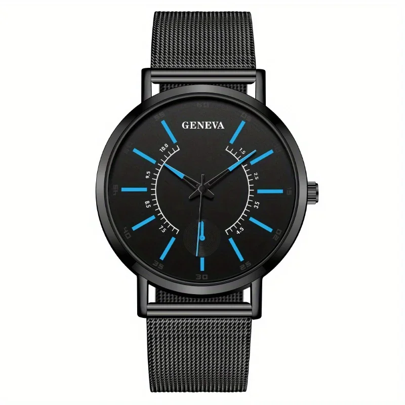 Black Business Zinc Alloy Zinc Alloy Quartz Watches Electronic Pointer Watch For Men Not Waterproof