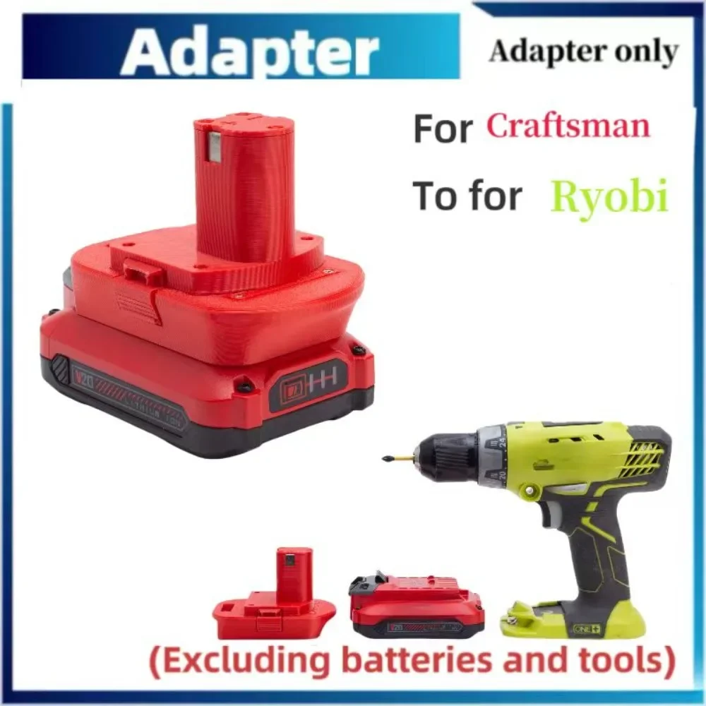 

Battery Adapter Converter for Craftsman 20V Li-ion Battery TO Ryobi ONE+ 18 Cordless Tools Converter Accessory (Only Adapter)