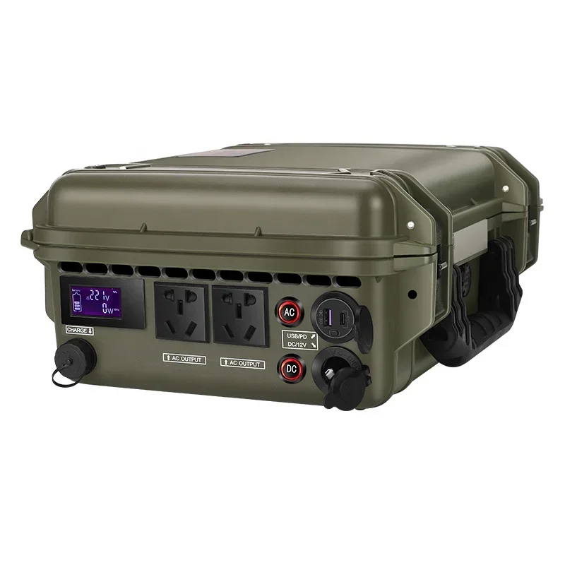 

New Energy 220v 2000w 1036wh Portable Camping Power Station With Solar Panel