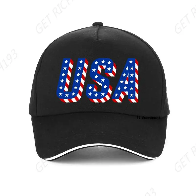 Fashon Usa Pattern Baseball Cap Women Charm Hip Hop Baseball Cap High Quality Party Gift Us Flag Caps One Size