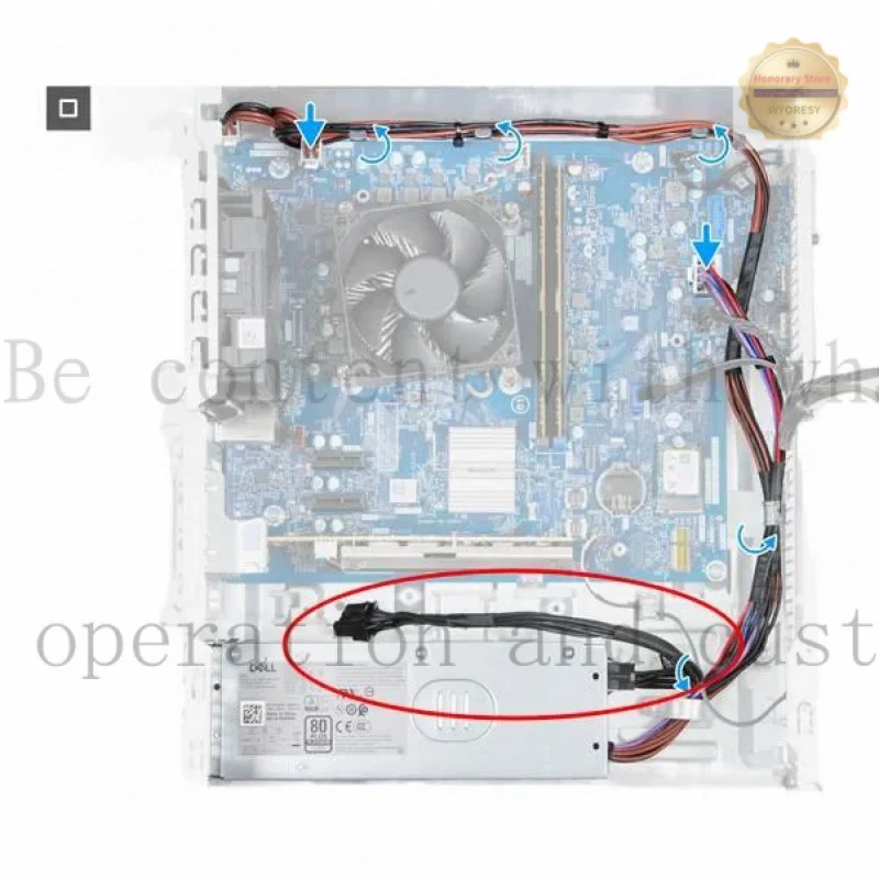 

YD XACV 0TK46M For Dell Plus QBT PRO QCT ECT 1250 8PIN GPU Power Supply Cable TK46M