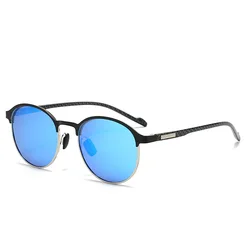 Polarized Metal Sunglasses Glasses Dazzling Color half-frame Men And Women Sunglasses Sun Travel Fishing Glasses