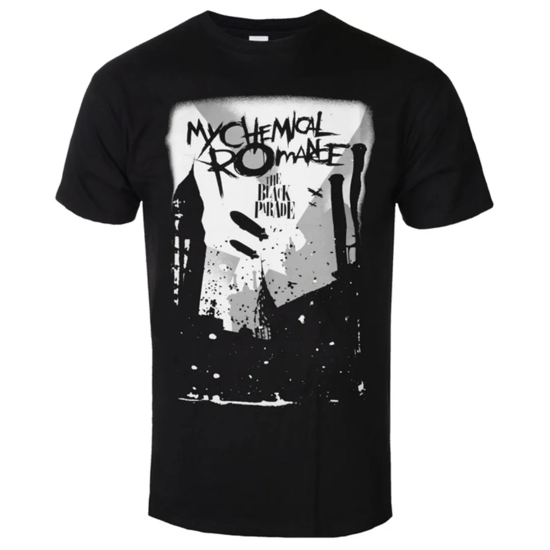 My Chemical Romance - Industry Pattern Printed T-shirt - Gothic Style T-shirt - Emotional Punk Band - for Men and Women