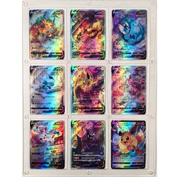 9pcs/set PTCG Pokemon Japanese Sylveen Espeon Umbrion Refractive Flash Game Collection Card Children's Toy Gift