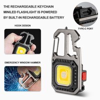 Ultra Small Mini LED Light Small Flashlight Keychain Light Strong Light Ultra Light Portable Flashlight