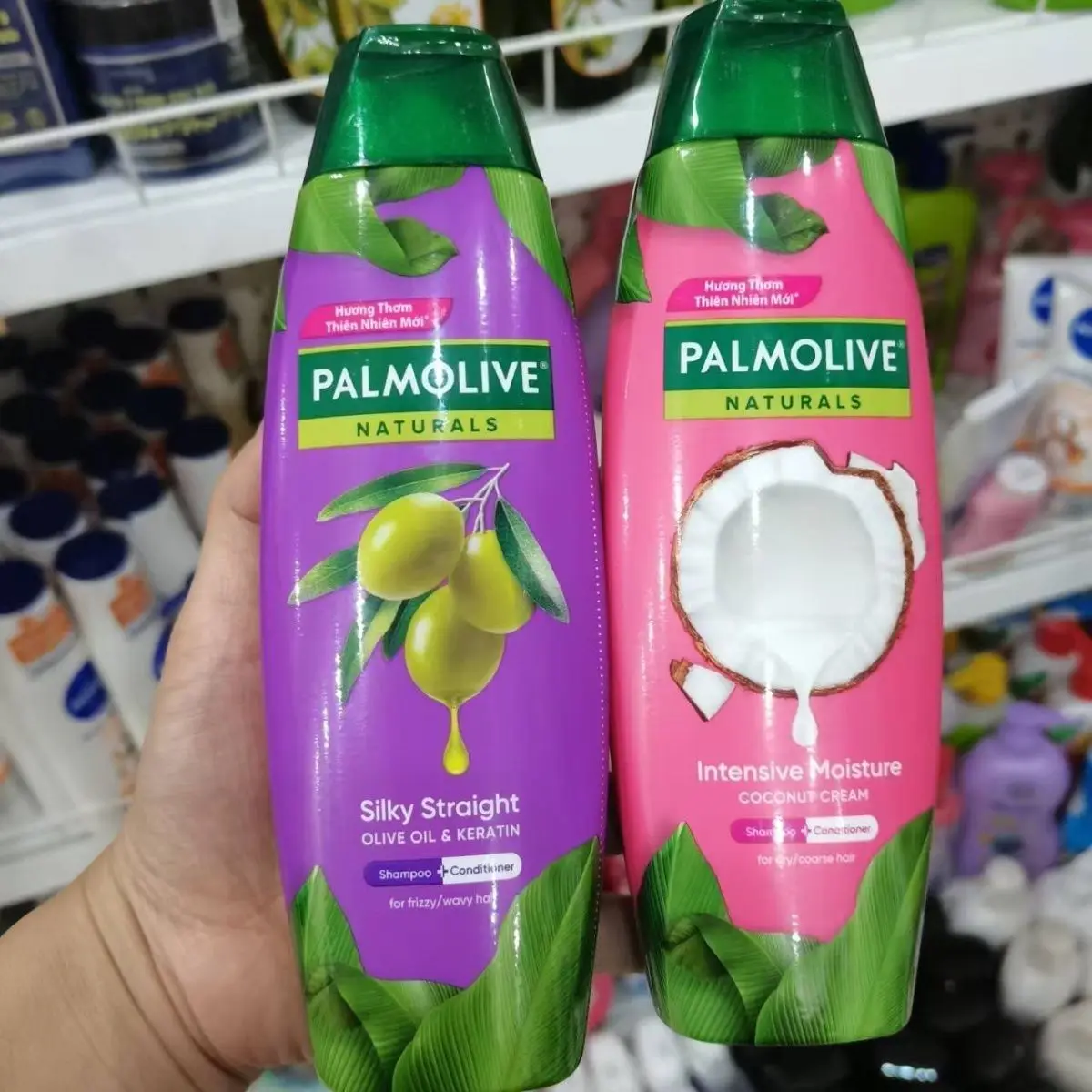 

Vietnamese Palmolive Naturals Coconut Olive Hair Shampoo 180ml Oil Control Soothing Scalp Travel Size​