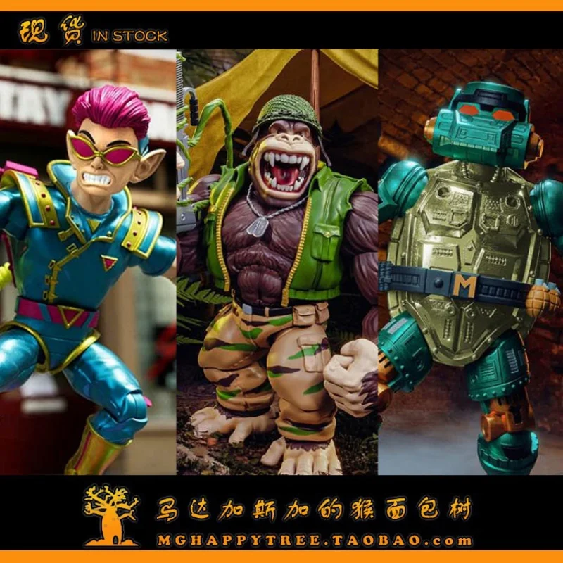 

In Stock new SUPER7 Teenage Mutant Ninja Turtles TMNT Mecha Turtle Mecha Michelangelo Action Figure Collectible toy Model