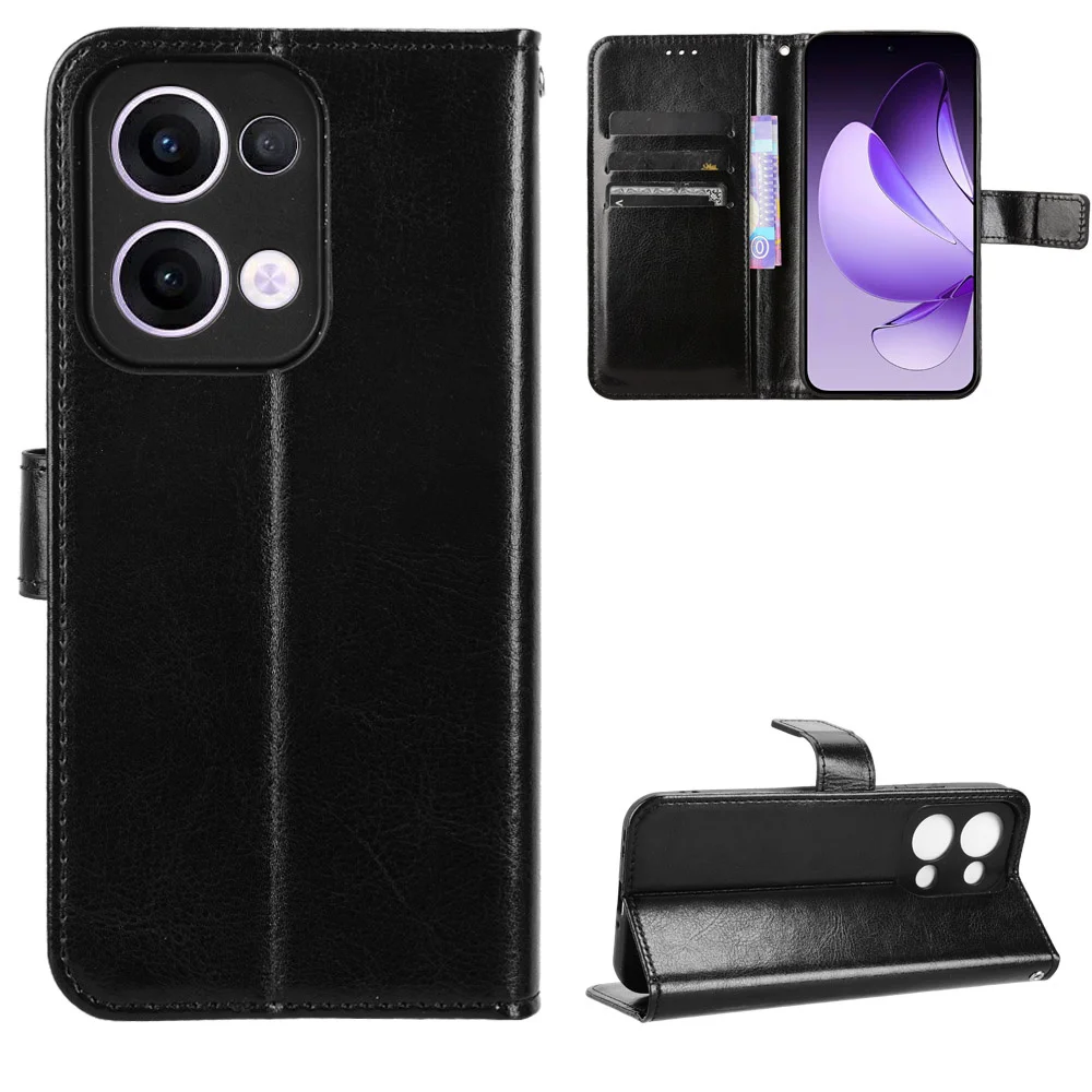 For OPPO Reno 13 5G Case Luxury Flip PU Leather Wallet Lanyard Stand Case For OPPO Reno 13 Pro 5G Reno13 Phone Bag