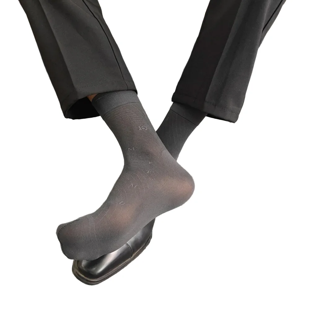 فستان الأعمال الجوارب للرجال شير رقيقة جدا أنبوب نمط الجوارب مع حك طباعة شفافة تكوين EUR 36 46 US 4 5 12