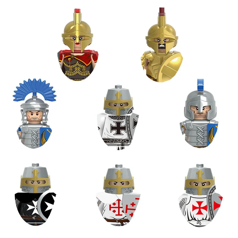 X0316 Spartaanse vrouw krijger Ridders Hoospitaller Held van Sparta Roman Centurion Bouwsteen jongen verjaardag speelgoed