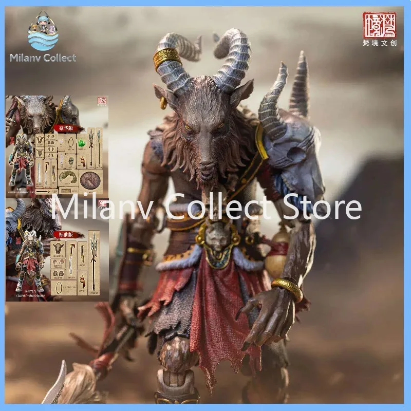 

Fancy Realm FJ-1A03 1/12 Scale Anime Action Figure - 6-Inch Soldier Model From God Demon Novel Series Full Set With Goat Fairy
