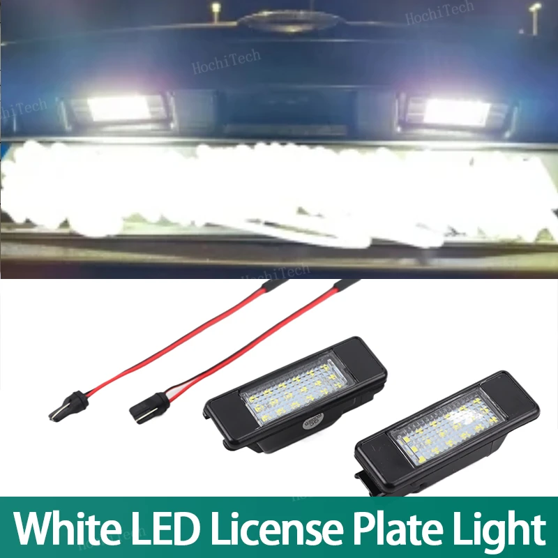 2x Number License Plate Light No Error LED 6500k for Nissan Primera P12 Teana Pathfinder Qashqai X-Trail Juke March Rogue Sport