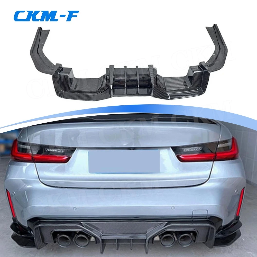 Carbon Fiber Rear Lip Spoiler Diffuser Body Kits for BMW 3 4 Series G80 M3 G82 G83 M4 2020+ FRP Rear Lip Spoiler Car Accessories