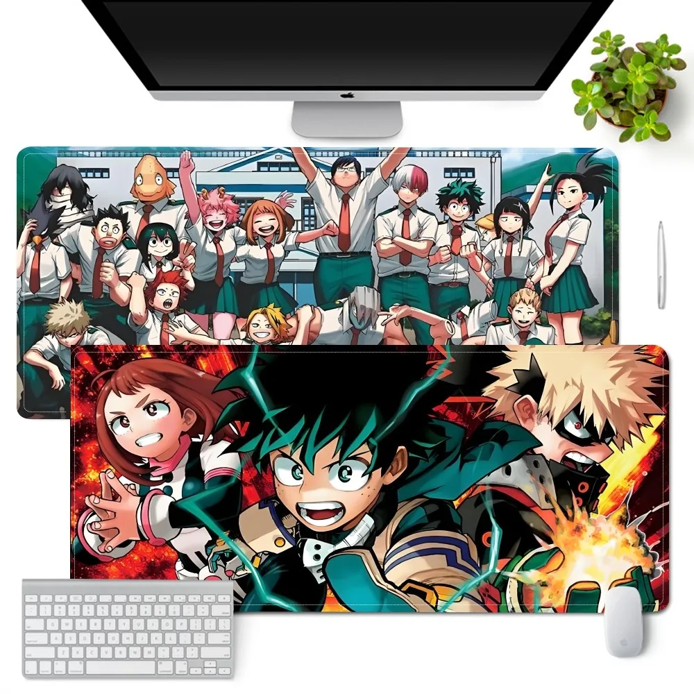 Anime A-Academy Deku My H-Hero Mouse Pad Laptop Gaming Accessories Mousepad Large Desk Mat Computer Gamer Keyboard Rug Carpet