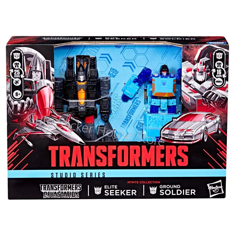 Auf Lager Original Hasbro Studio Series Mtmte Collection Transformers: Devastation Ground Soldier und Elite Seeker Actionfiguren