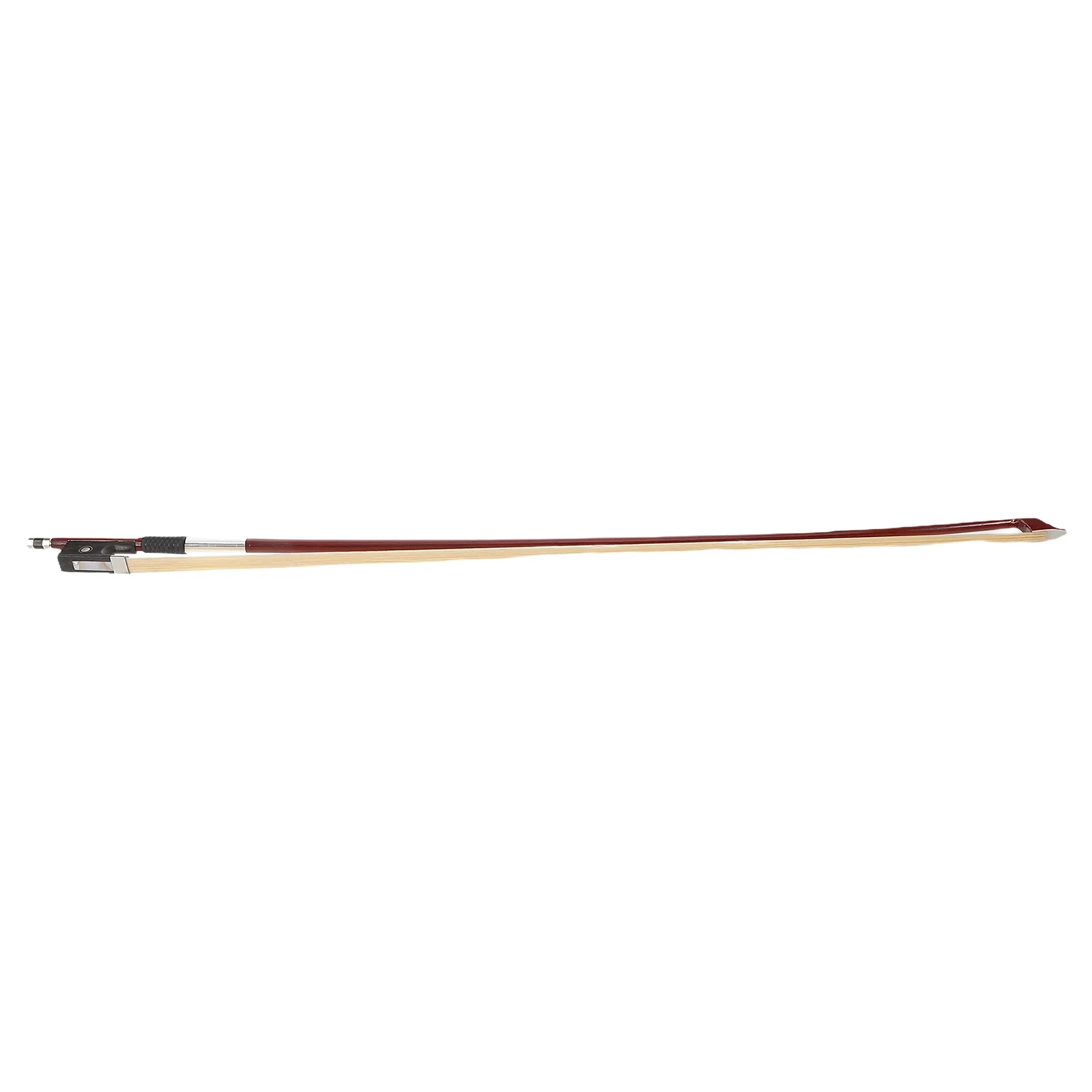 

1/2 Size Violin Bow Ebony Frog Horse Hair Beginner Practice Tool Smooth Screw Straight Bow Wood Accessory Strong Tone