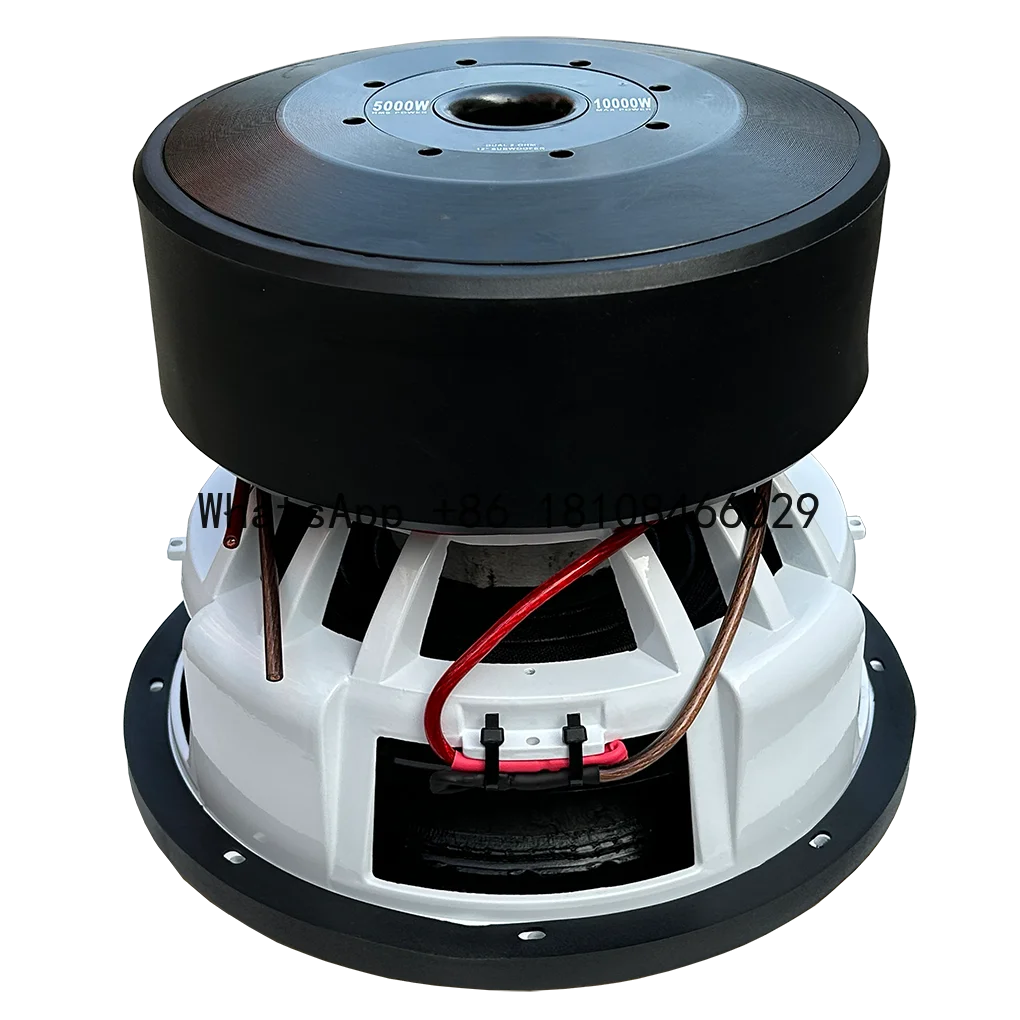 

5000W RMS 10000M MAX Piower SPL Subwoofer DVC 1Ohm Competition Car Audio Subwoofer