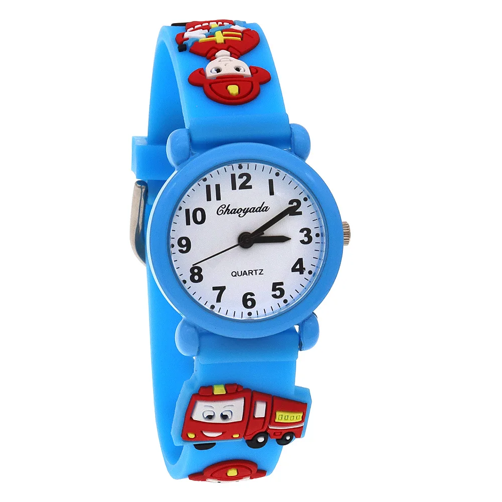 Leuke jongen meisjes horloges kindercadeaus kinderen kijken klein kind kijken siliconen quartz brandweerman sporthorloges kinderhorloges jongens