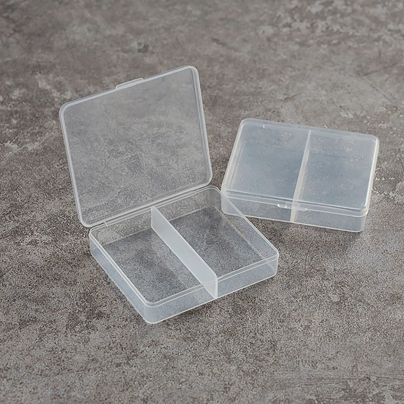 Square Plastic Transparent Storage Box Small Items Sundries Organizer Case Jewelry Beads Container Box Tools Accessories