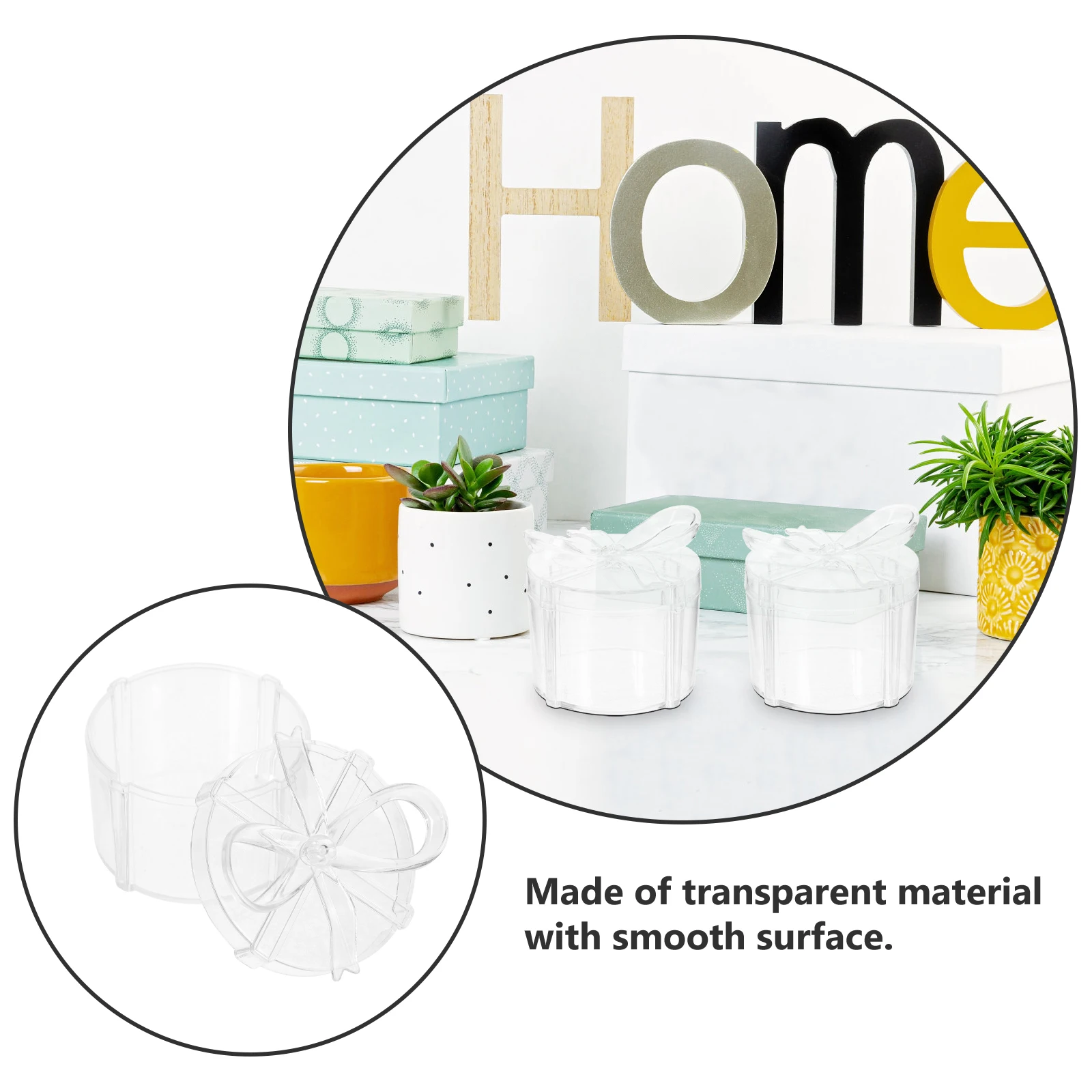 

12pcs Clear Gift Boxes 2 4x2 2x2 2 Inch Transparent Candy Containers with Lids for Party Favor Wedding Jewelry Storage