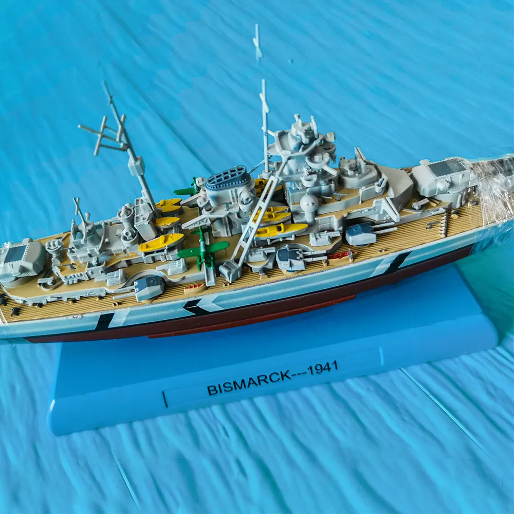 Modelo de buque de la Segunda Guerra Mundial 1:1000, buque de guerra, modelo de buque de guerra, Bismarck, USS missuri, HMS Hood, aleación, acabado, colección de manualidades