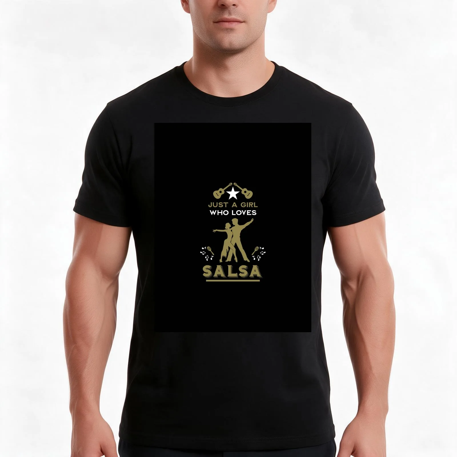 Salsa Latin American Dance T-Shirt Summer Casual Cotton Tee Oversized Streetwear Tops Vintage Graphic Print Unisex Men Women