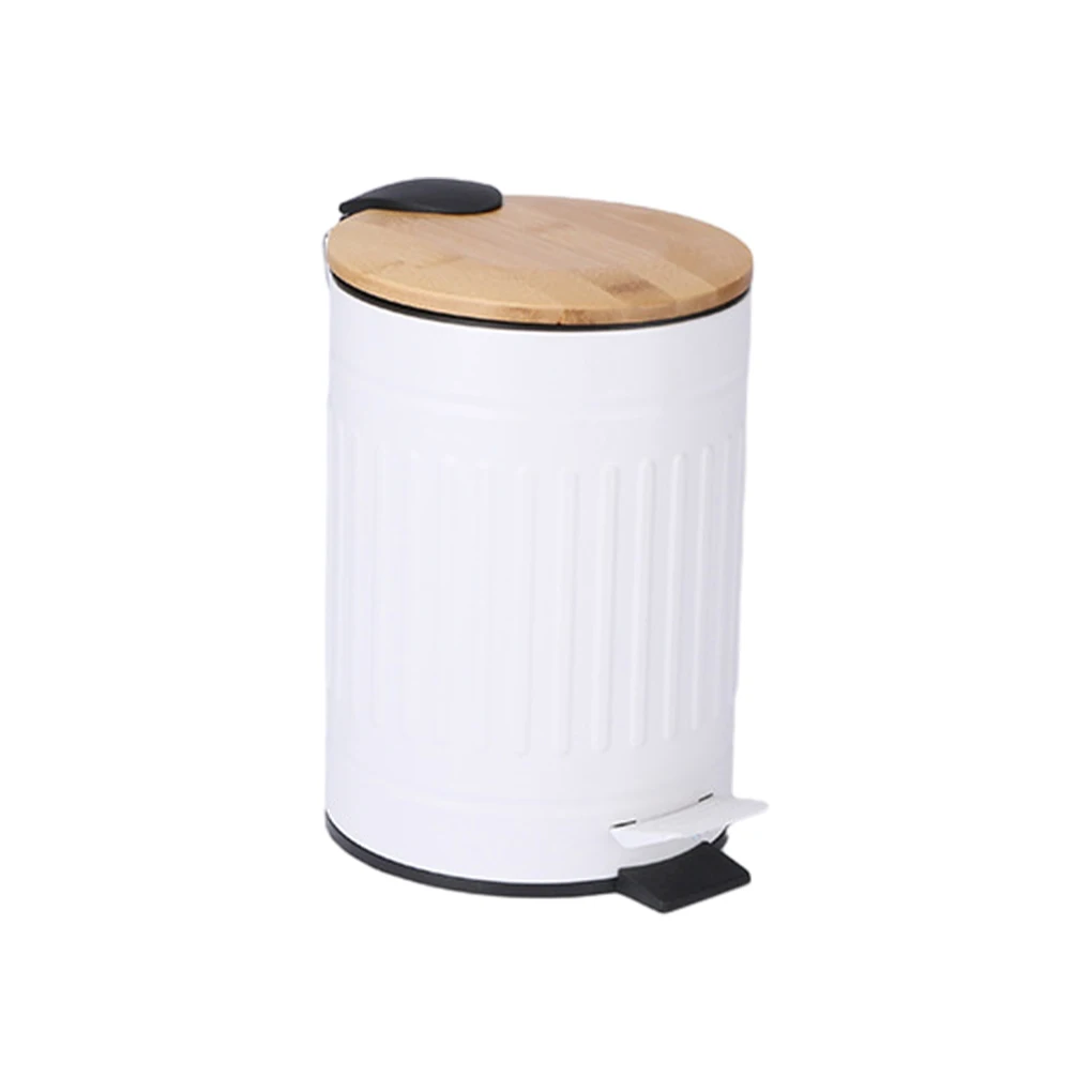 Trash Can Foot-operated Garbage Bin Rubbish Bucket Large Capacity Bathroom