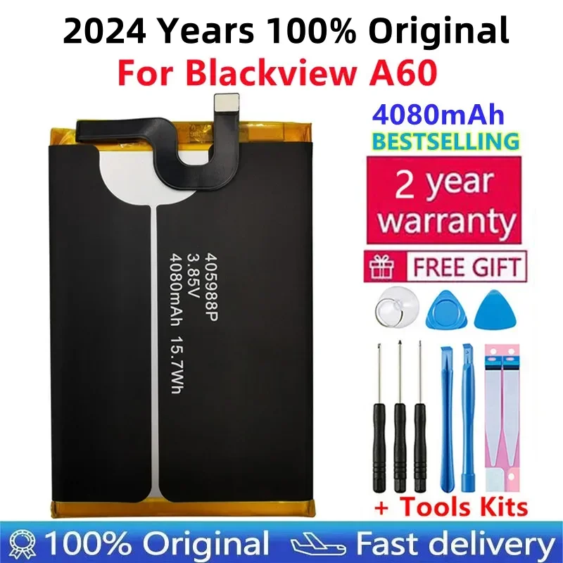 

100% New Original 4080mAh Battery For Blackview A60 Smart Mobile Phone li-ion Battery Mobile Phone Batteries + Free Tools