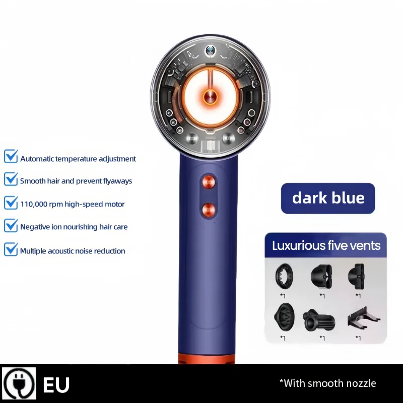 

Профессиональный высокоскоростной фен с отрицательными ионами, быстрая сушка, тихий и мощный, инструменты для укладки волос для салона и дома