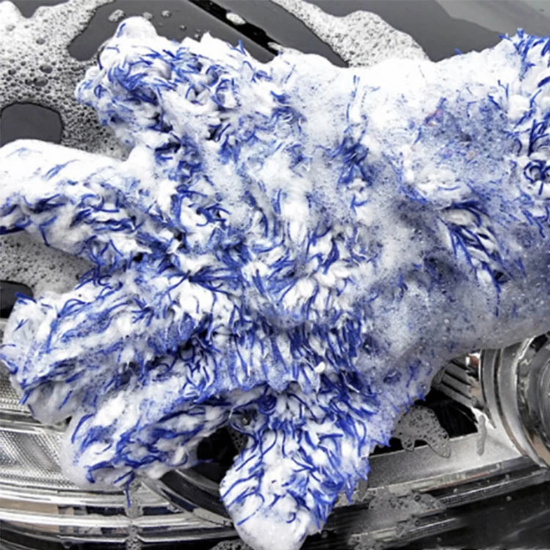 

1 шт., мягкие перчатки для мытья автомобиля с 5 пальцами, щетка для чистки автомобиля и мотоцикла, сушильные полотенца, Стайлинг автомобиля