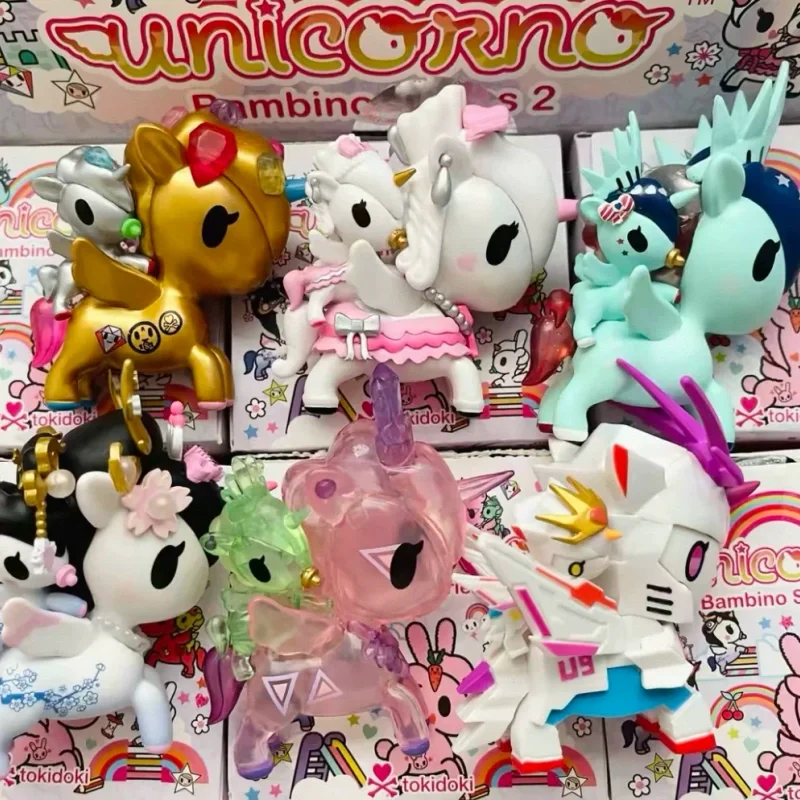 Tokidoki Unicorno Transparent Blind Box fruit princess Cute Pony Collectible Figure Mystery Box Desktop DecorationBirthday Gift