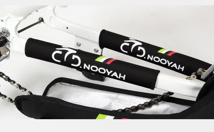 NOOYAH Fahrradtasche Fahrrad-Transportschutz-Set Fahrradrahmen-Schutzabdeckungs-Kit Fahrradzubehör Kurbelgarnitur-Pad Kettenblatt-Stützpolster – Detail 24