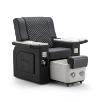 High Quality Modern Black Electric Pedicure Chair Foot Bath Massage Chair Spa Chair Wholesale