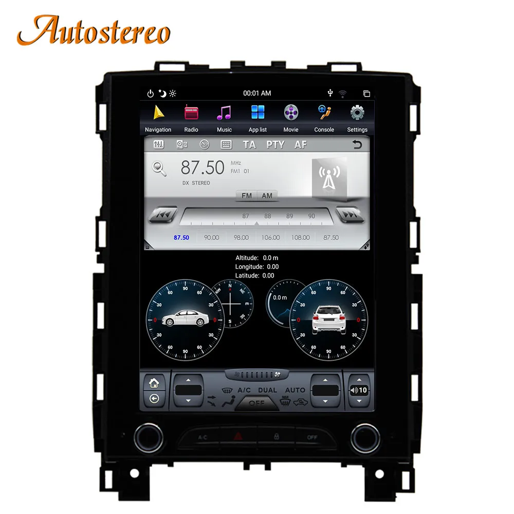 Voor Renault KOLEOS Voor Renault Megane 4 Tesla Stijl Android 9.0 Zes Core Auto GPS Navigatie Stereo Head Unit Multimedia speler