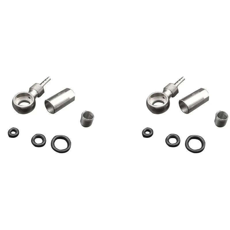 XSXS-2X Bicycle Cable End Set Hose Banjo Connector For SRAM LEVEL RED HRD ETAP S900 ELIXIR With Olives& Sealing Ring