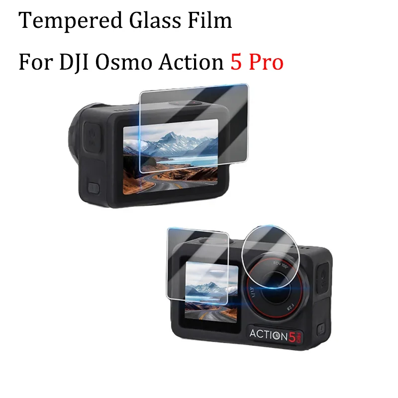 Für DJI Osmo Action 5 Pro Displayschutzfolie aus gehärtetem Glas, Linse aus gehärtetem Glas, für DJI Osmo Action 5 Pro Zubehör ﻿