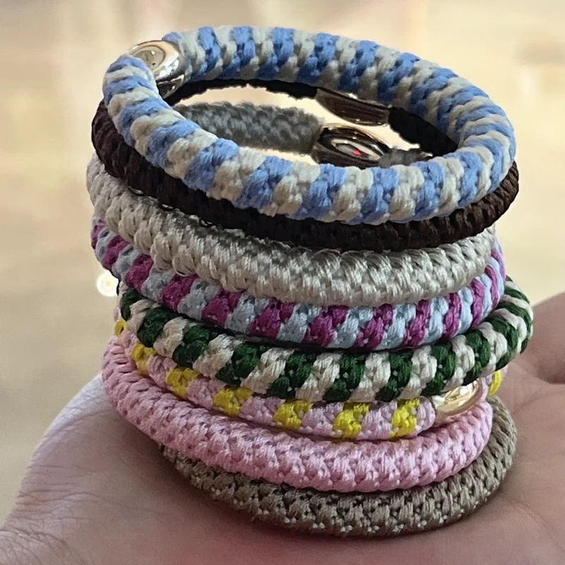 2022 moda semplice elastici per capelli spessi per le donne elastico per capelli cravatta gomma ragazza coda di cavallo fasce per capelli Scrunchies