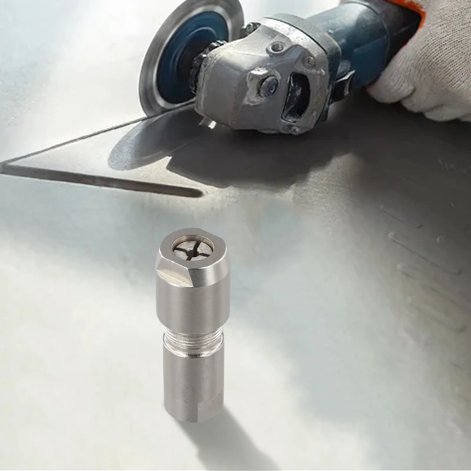 

Heavy-Duty Adapter Straight Grinder Chuck Metal Construction For Longevity Angle Grinder To Straight Adapter 3mm 6mm optional