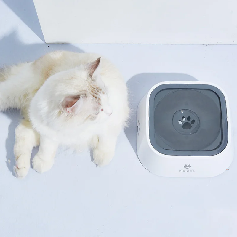 Pet Dog Cat Bowl Floating Bowl Water Drinker Not Wet Mouth Splash Water Cat Bowl Not Sprinkler Water Dispenser Portable Dog Bowl