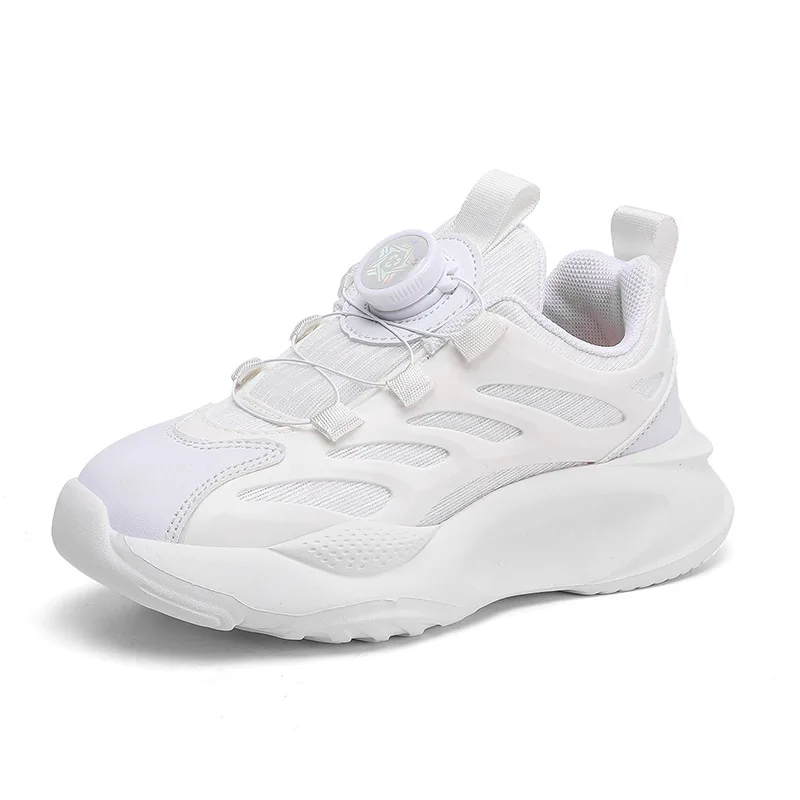 Chaussures de course respirantes en maille rotative pour enfants, baskets d'extérieur pour garçons et filles, chaussures de sport décontractées pour enfants, printemps, automne