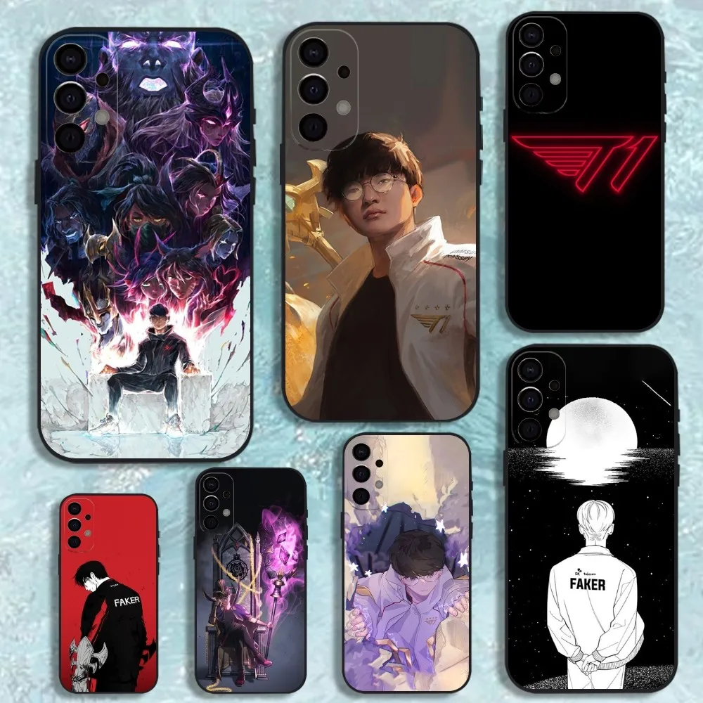 

Faker T1 L-Lols Phone Case For Samsung S25,S24,S21,S22,S23,S30,Ultra,S20,Plus,Fe,Lite,Note,10,9,5G Black Cover