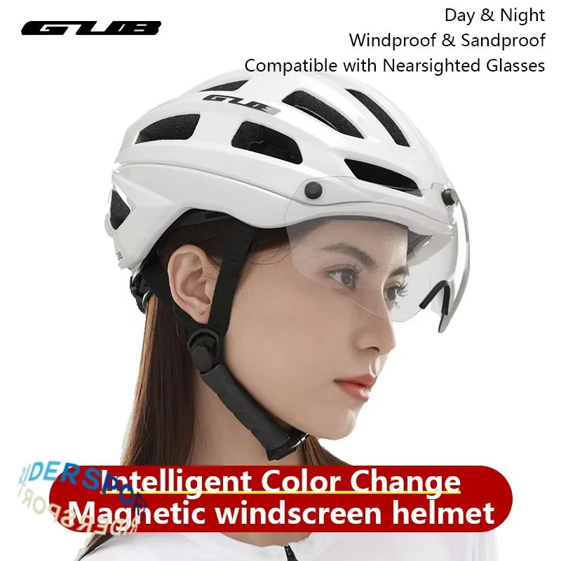 GUB D85 Cycling Helmet Intelligent Color-changing Magnetic Windshield Helmet Ultra-light And Breathable For MTB And Road Bike