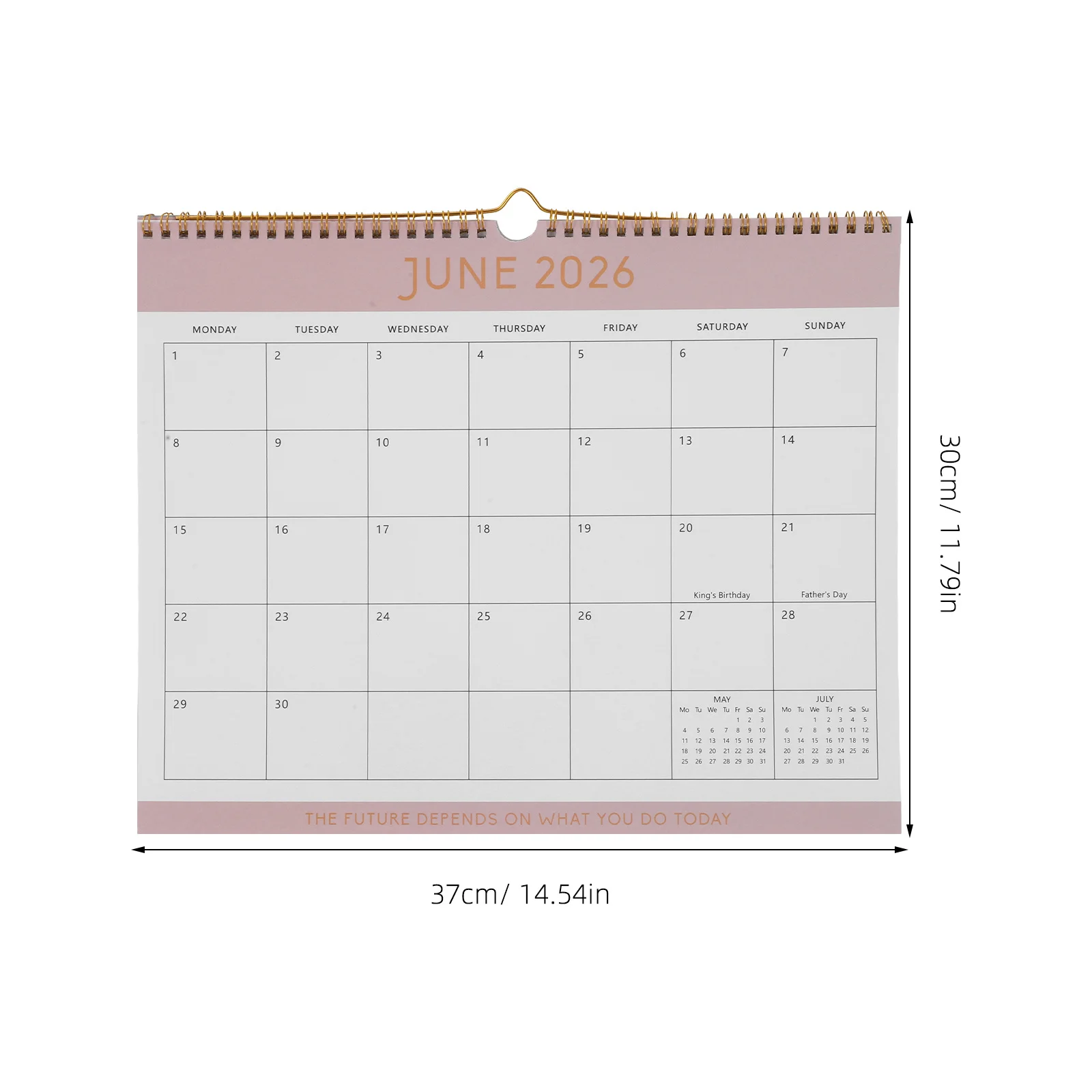 مخطط حائط لمدة 18 شهرًا 2026-2027 تقويم مطبوع كبير لمكتب المنزل وتخطيط العطلات منظم شهري بسيط 2026 جدار #2