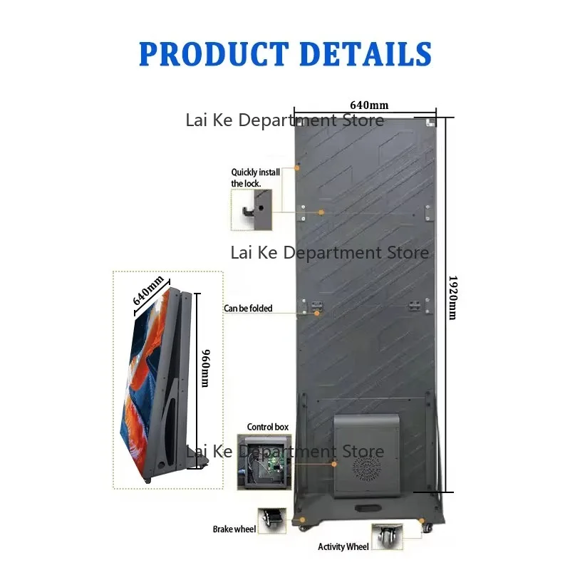 

Foldable Indoor Full-Color HD GOB LED Poster Screen Factory Hot Sale P1.25-P2.5