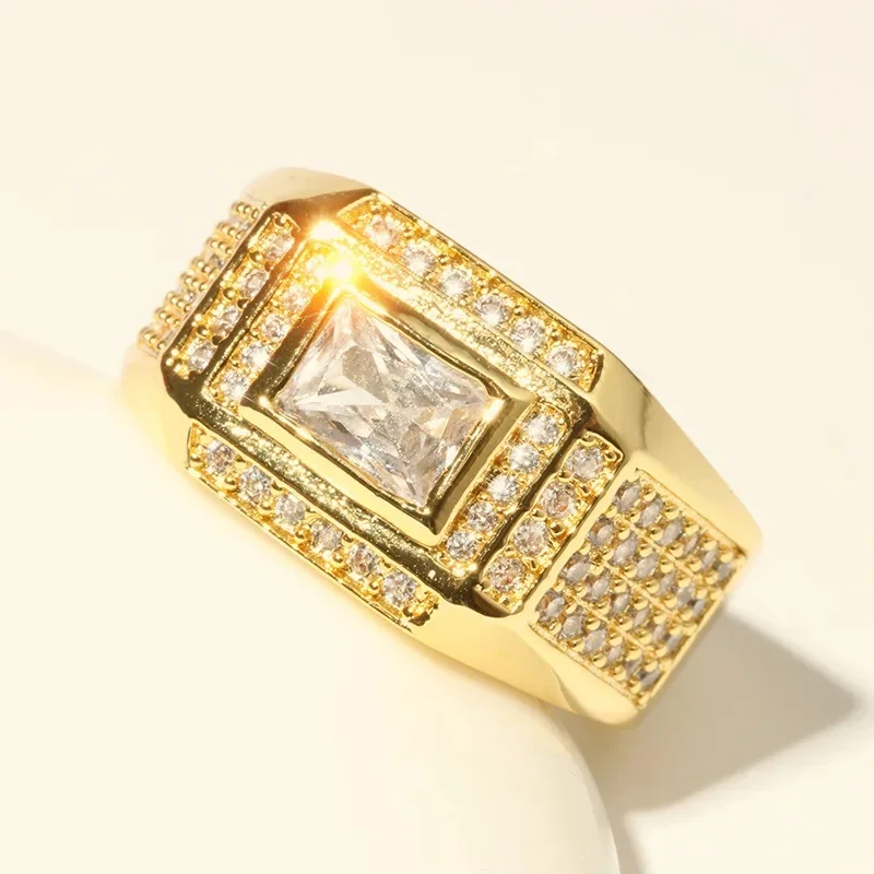 925-sterling-silver-exquisite-texture-rectangular-diamond-luxurious-large-diamond-ring-men's-ring-fashionable-full-diamond-jewel