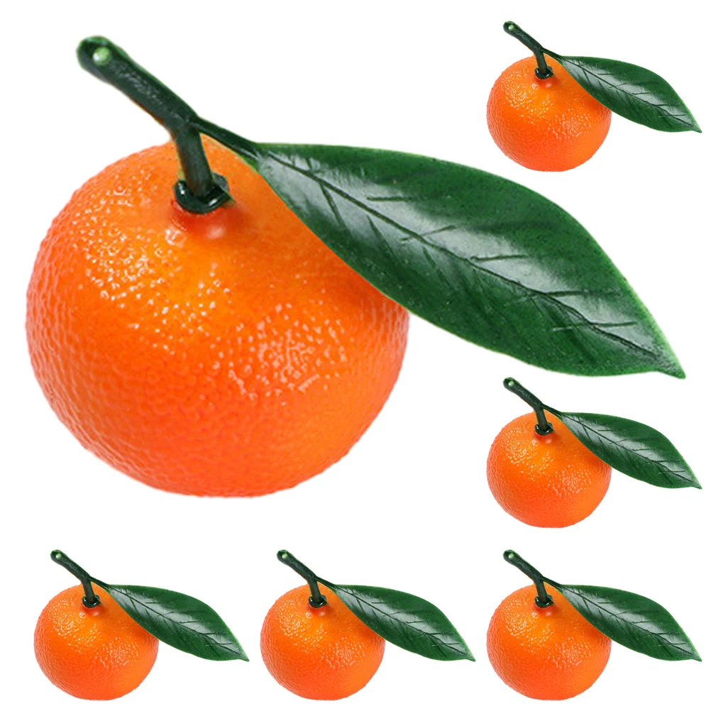 

6 Pcs Artificial Orange Simulation Oranges Decor Layout Scene Desktop Fake Fruits Foam Home