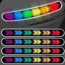 2PCS Car Reflective Sticker Mirror Safety Warning Tape Sticker Mark Styling Reflective Mirror Stickers for Auto Decor DIY Tape